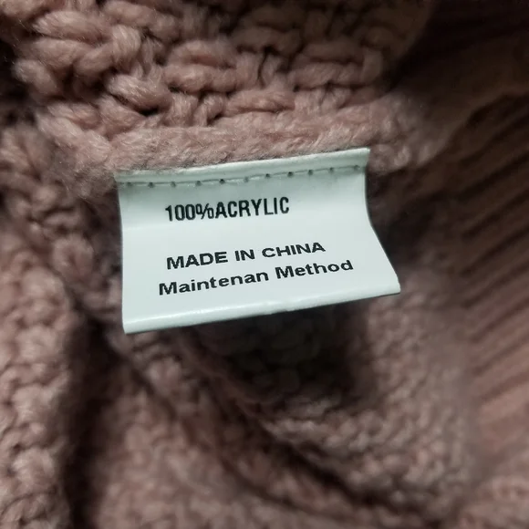 TECREW PINK MOCK SWEATER SIZE MEDIUM - Picture 4 of 10